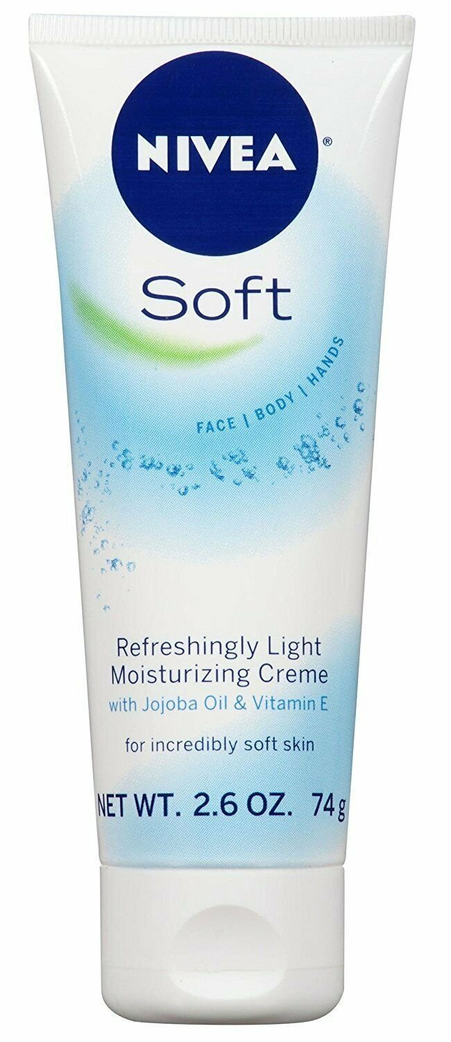 NIVEA Soft Moisturizing Creme 2.60 oz (Bulk Pack of 6)