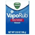 Vicks VapoRub Cough Suppressant Topical Analgesic Ointment 3.53 oz (Bulk Pack of 2)