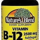 Nature's Blend Vitamin B-12 2500mcg, 100 Tablet Bottle (Bulk Pack of 3)