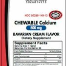 Calcium Carbonate (Chewable) 500mg Tablet 30 Count (3 Pack) Bulk