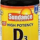 Sundance Vitamins High Potency D3 2000 IU Vitamin Supplement Quick Release...