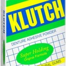 Klutch Denture Adhesive Powder Super Hold 1.75 oz (Bulk Pack of 2)