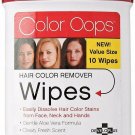 Color Oops Hair Color Remover Wipes Gentle Aloe Vera Formula 10 Count, 6 Pack