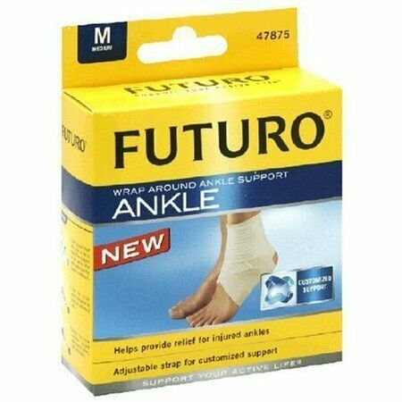 Futuro Wrap Around Ankle Support Medium Adjustable Strap 1 Count (Bulk Pack of 12)