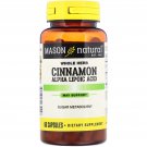 Mason Vitamins Cinnamon Alpha Lipoic Acid Complex Capsules Dietary Supplements, 60 Count