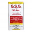 SSS Tonic High Potency Vitamin Tablets, 40 Count