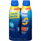 Coppertone SPORT Continuous Sunscreen Spray SPF 30 Twin Pack 5.5 oz, Bulk Pack of 3