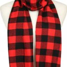 Buffalo Plaid Women's Scarf (Red/Black)