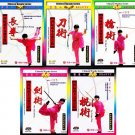 DW019-DW023 Chinese Martial art Kungfu International Wushu Competition Routines Series 5DVDs