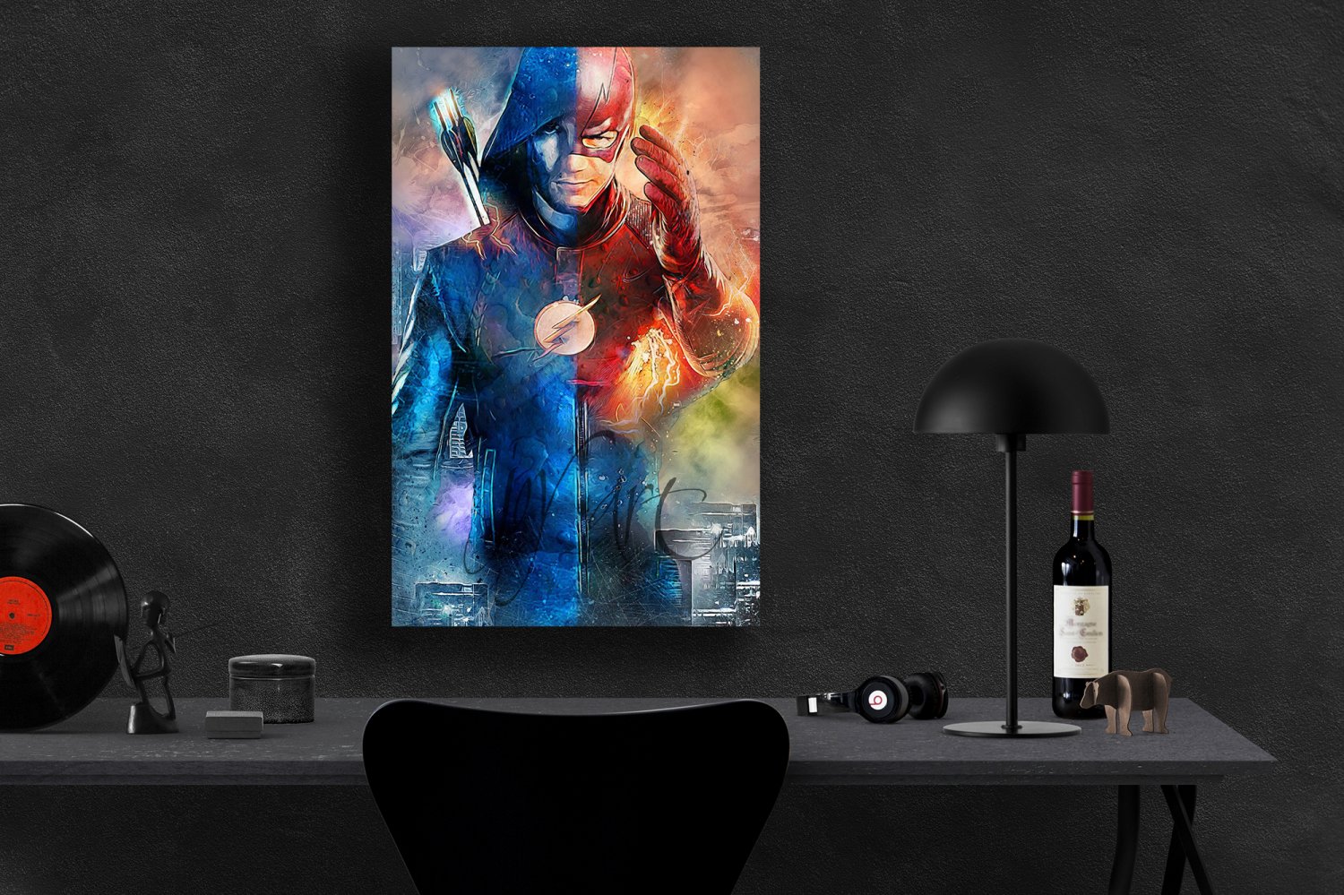 Arrow, Flash, TV Series 18x28 inches Canvas Print