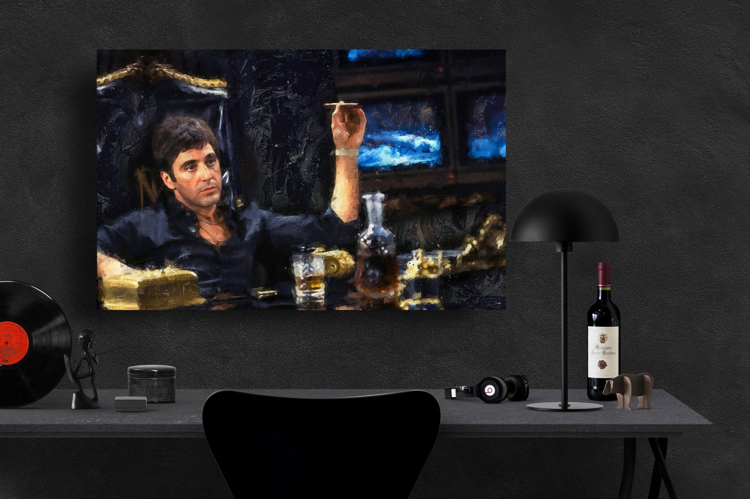 Scarface, Al Pacino, Tony Montana 8x12 inches Canvas Print