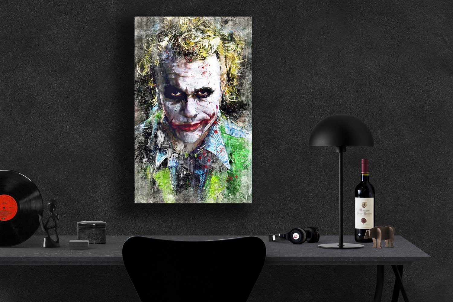 The Joker, Heath Ledger 8x12 inches Canvas Print