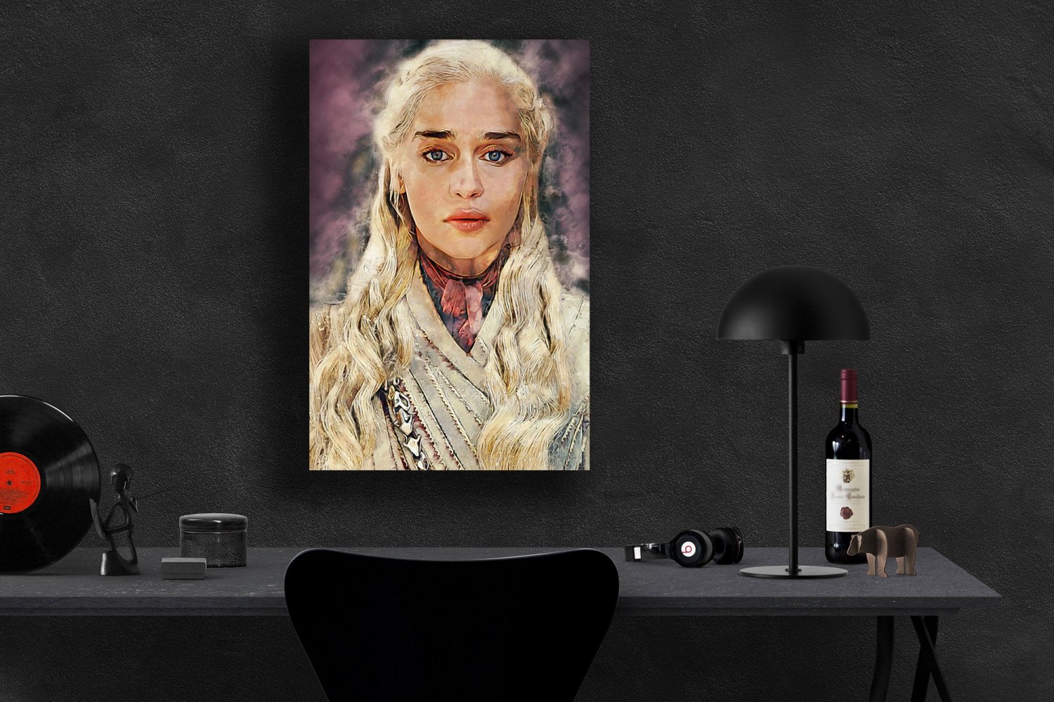 Game of Thrones, Daenerys Targaryen, Emilia Clarke 18x28 inches Canvas Print