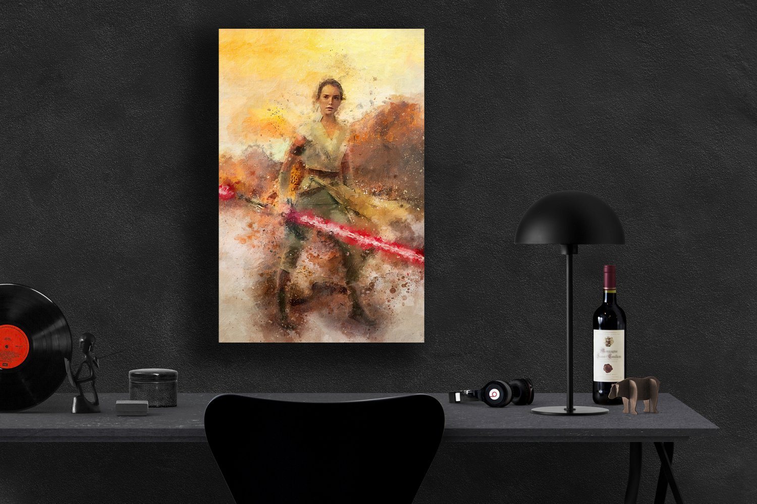 Star Wars, Rey, Daisy Ridley, The Rise of Skywalker 24x35 inches Canvas Print