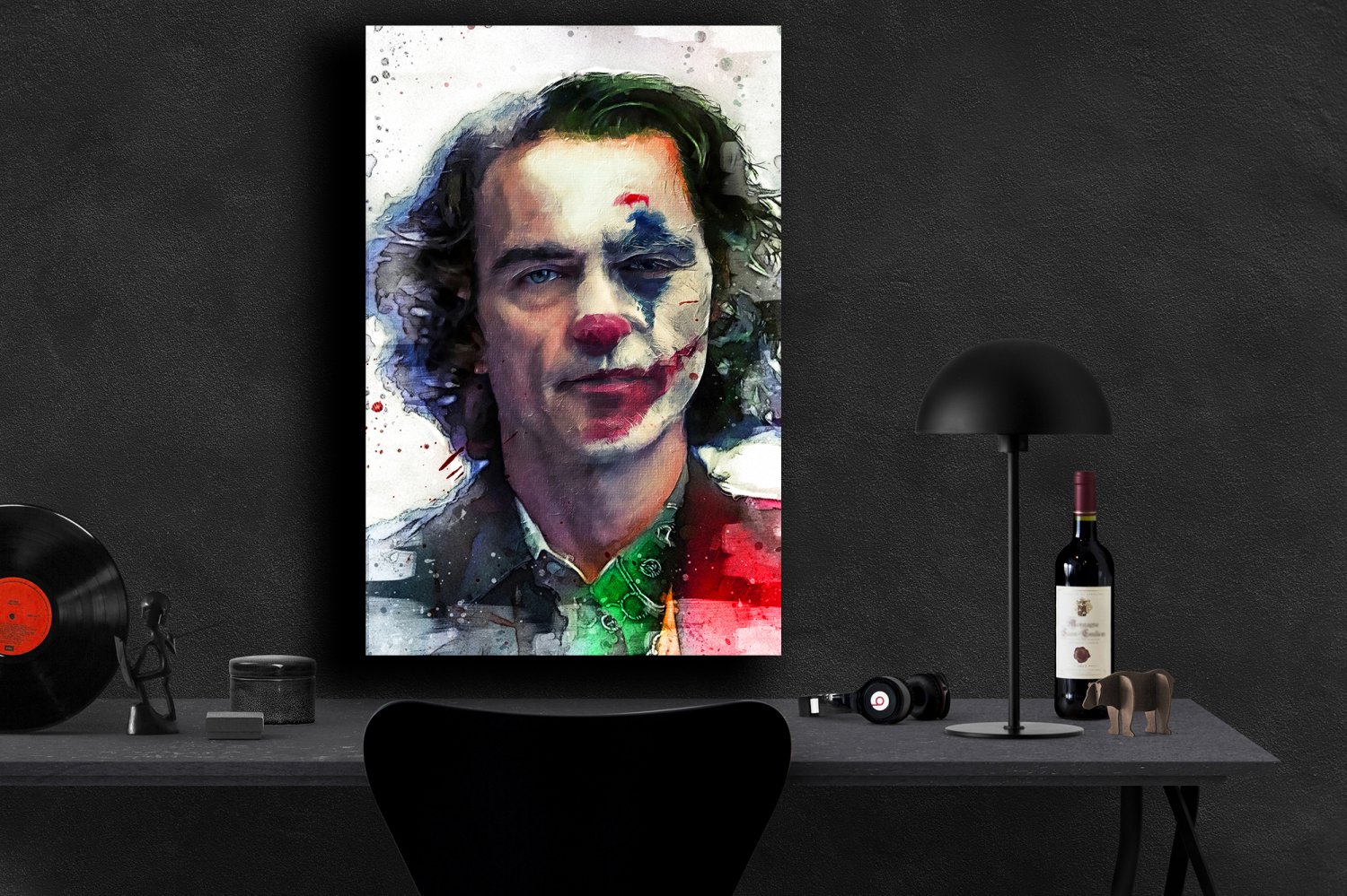 Joker Movie 2019 Joaquin Phoenix Arthur Fleck 24x35 inches Canvas Print