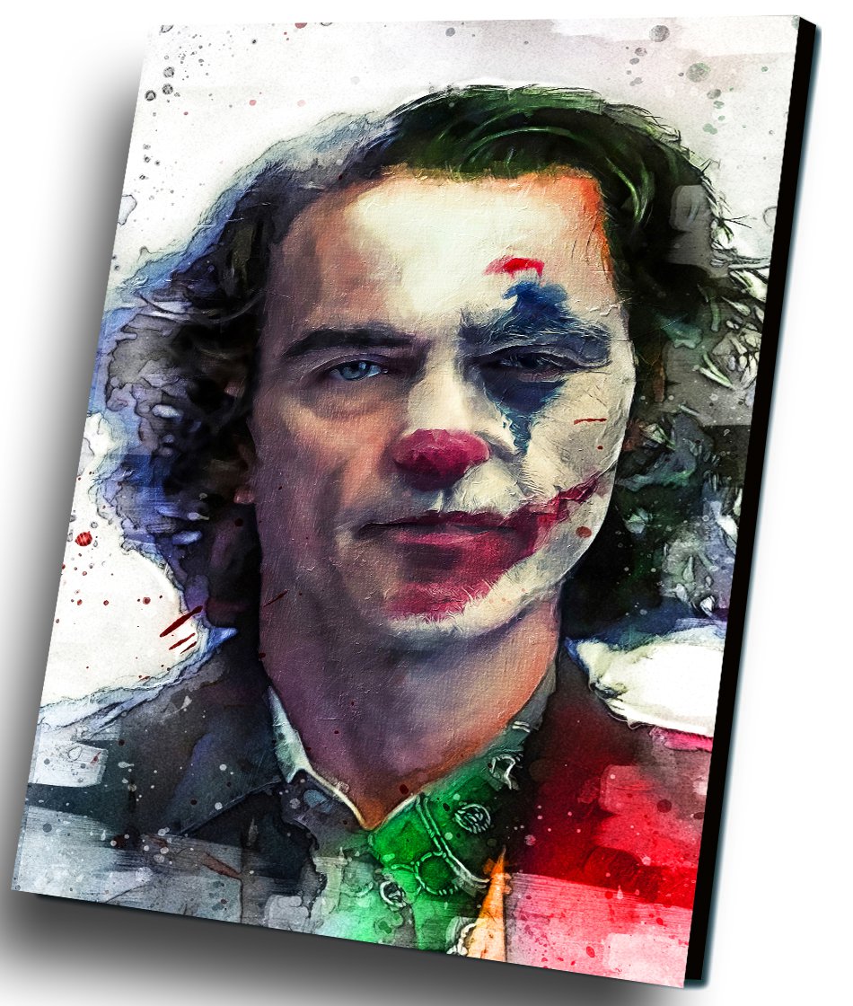 Joker Movie 2019 Joaquin Phoenix Arthur Fleck 12x16 inches Stretched Canvas