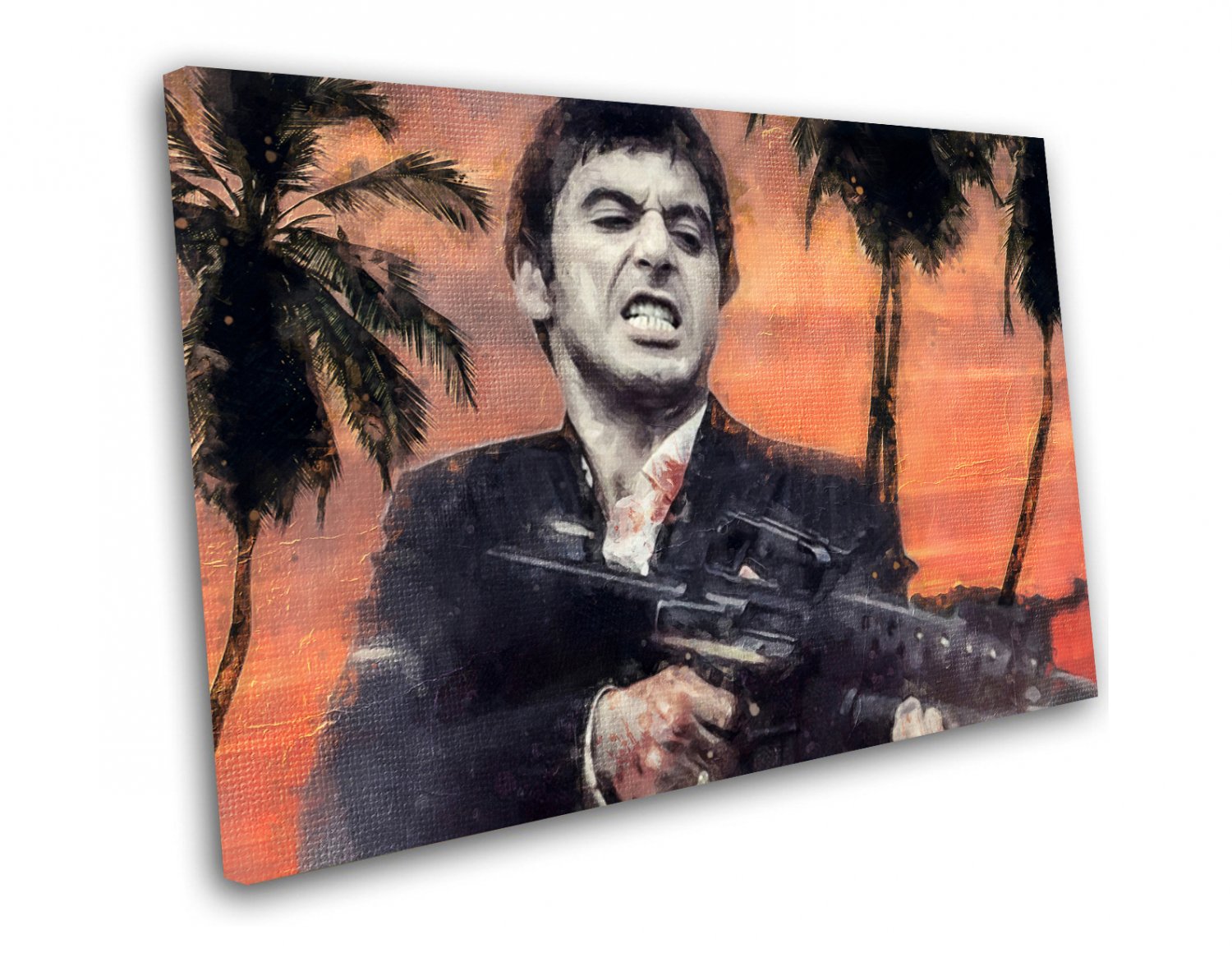 Scarface, Al Pacino, Tony Montana 10x14 inches Stretched Canvas
