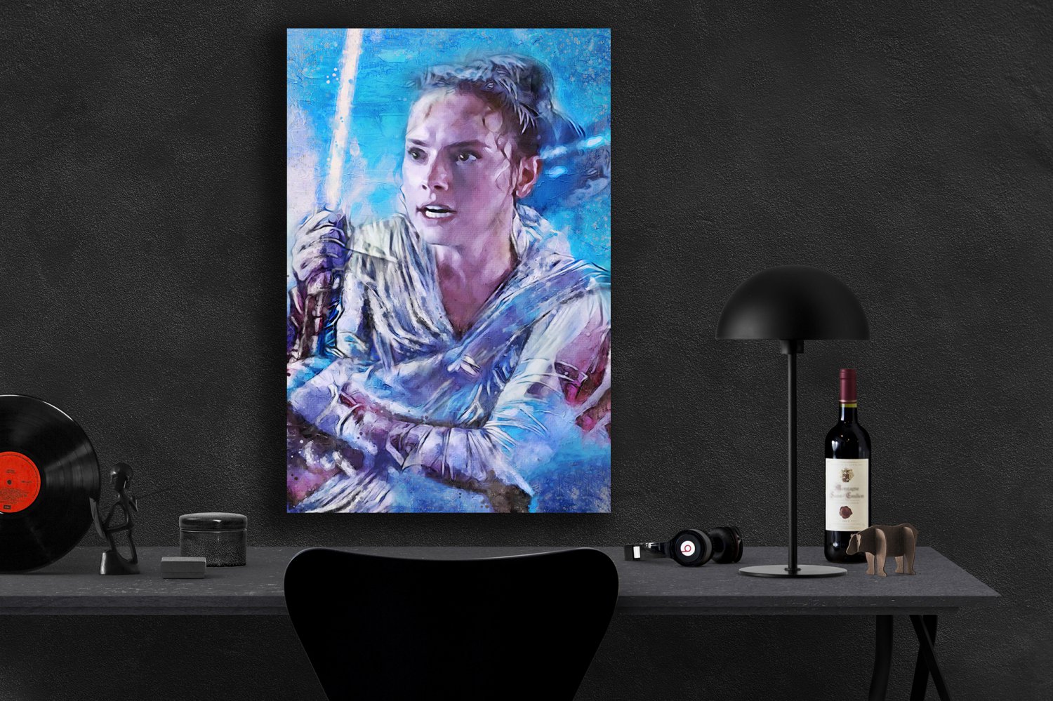 Star Wars The Rise of Skywalker, Rey, Daisy Ridley 8x12 inches Canvas Print