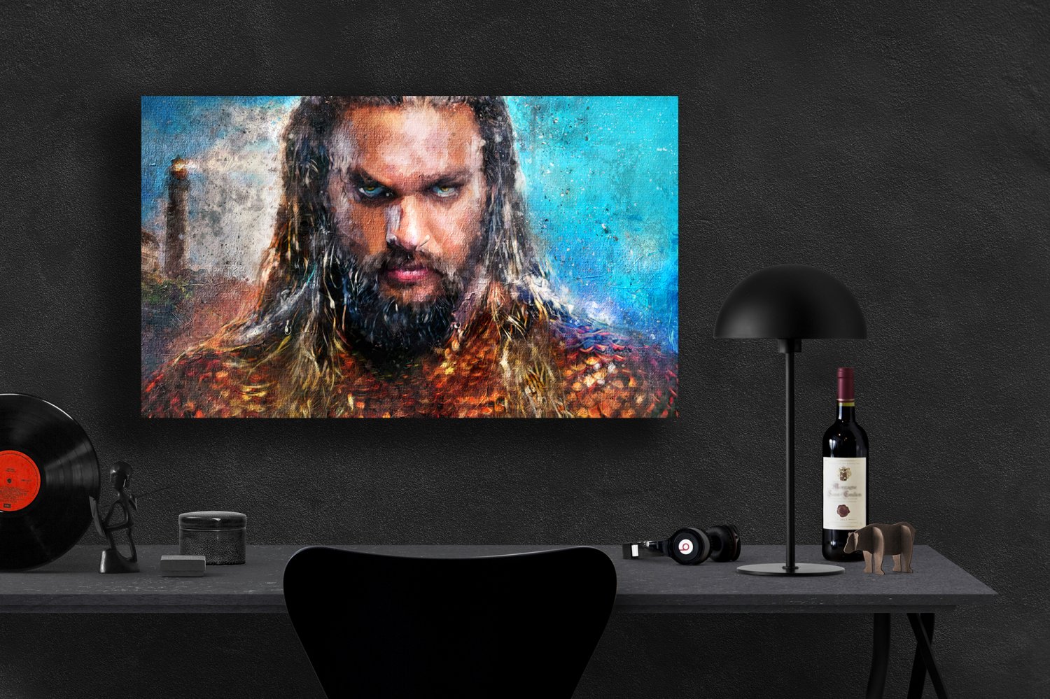 Aquaman, Jason Momoa, Movie 18x28 inches Canvas Print