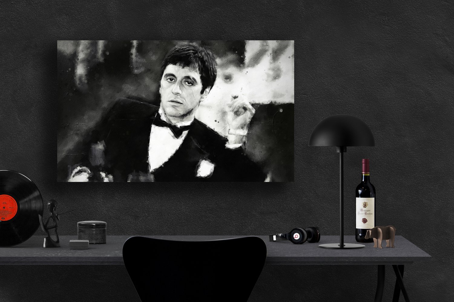Scarface, Al Pacino, Tony Montana 24x35 inches Canvas Print