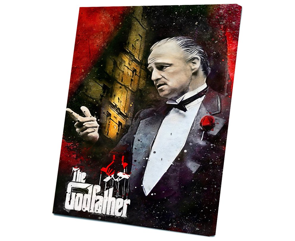 The Godfather, Vito Corleone, Marlon Brando 10x14 inches Stretched Canvas