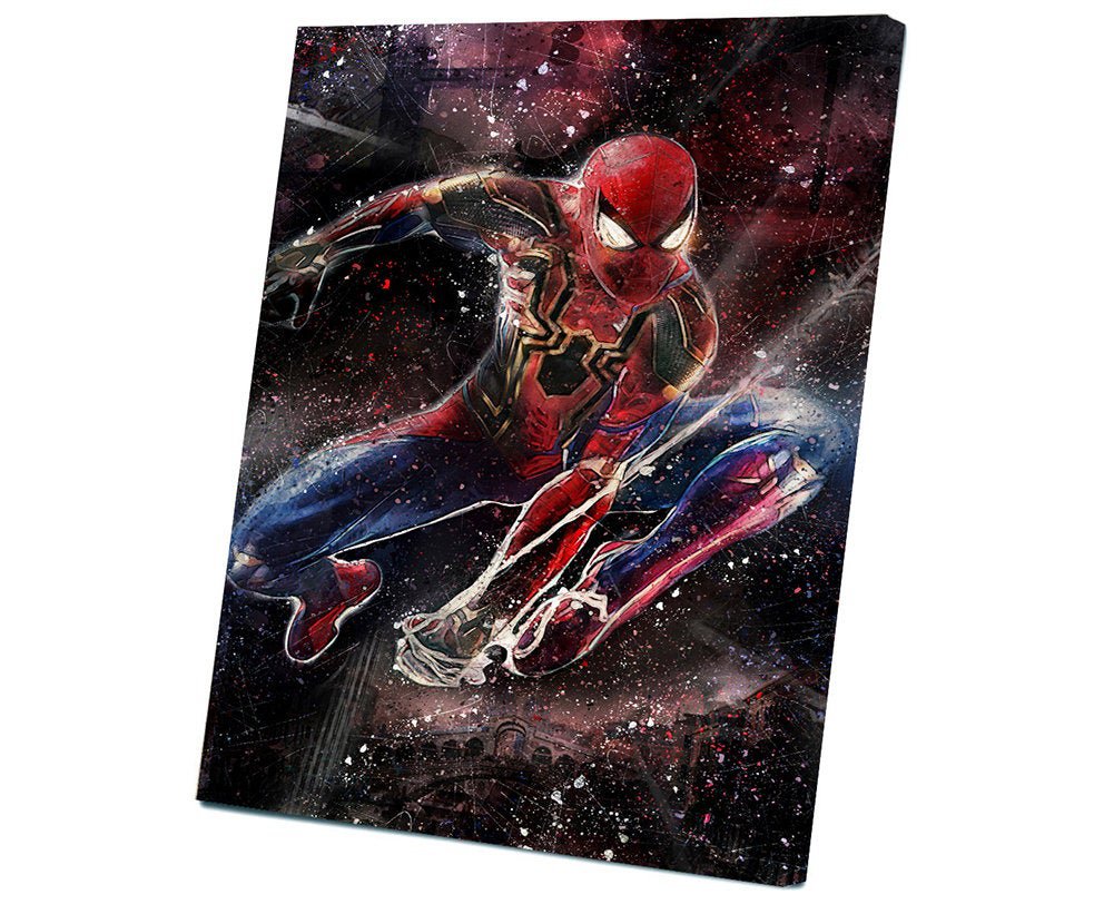 Spider-Man Far from Home, Spiderman, Peter Parker 14x20 inches Stretched Canvas