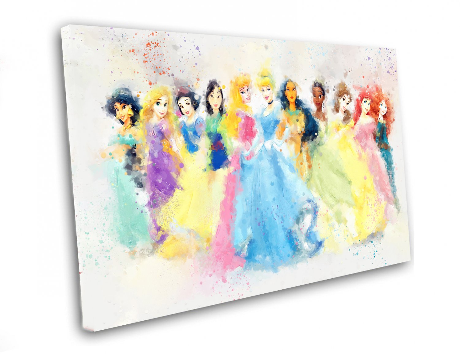 Disney Princesses 14x20 inches Stretched Canvas