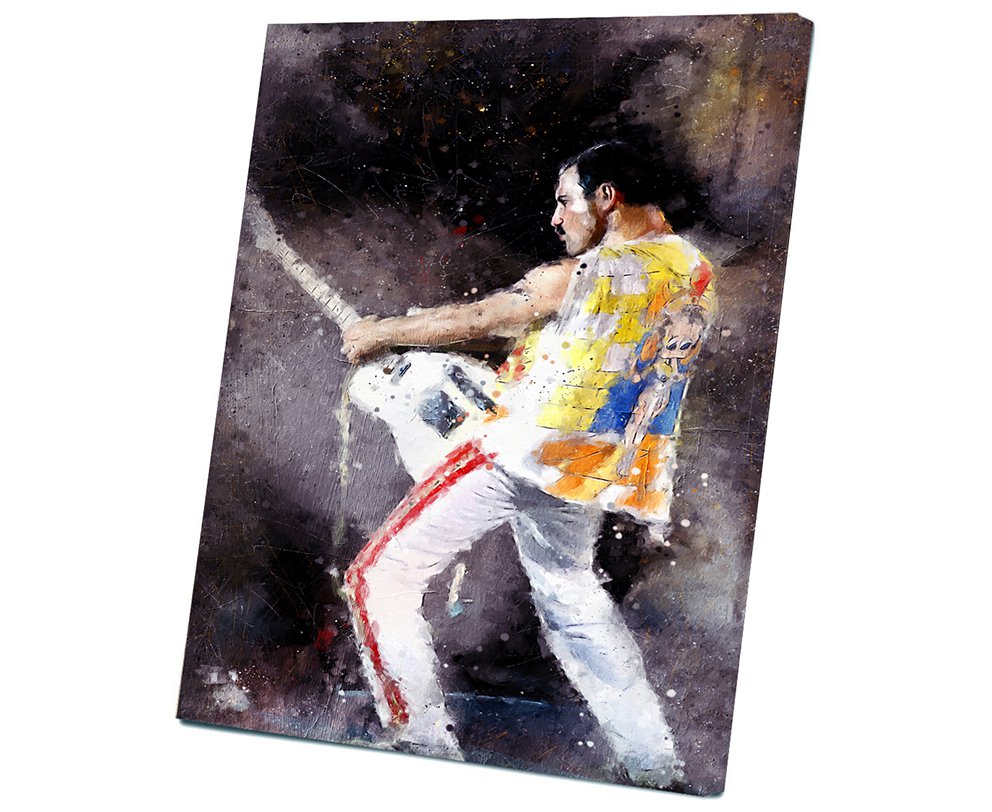 Freddie Mercury 14x20 inches Stretched Canvas