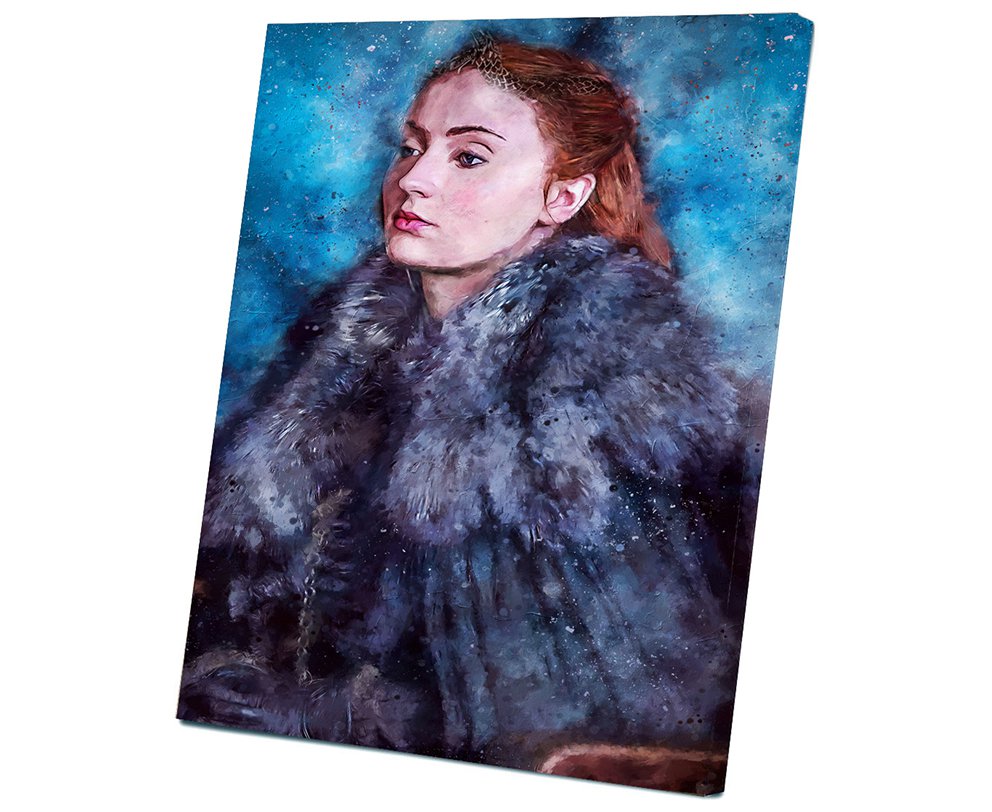 Game of Thrones , Sansa Stark,Sophie Turner 14x20 inches Stretched Canvas