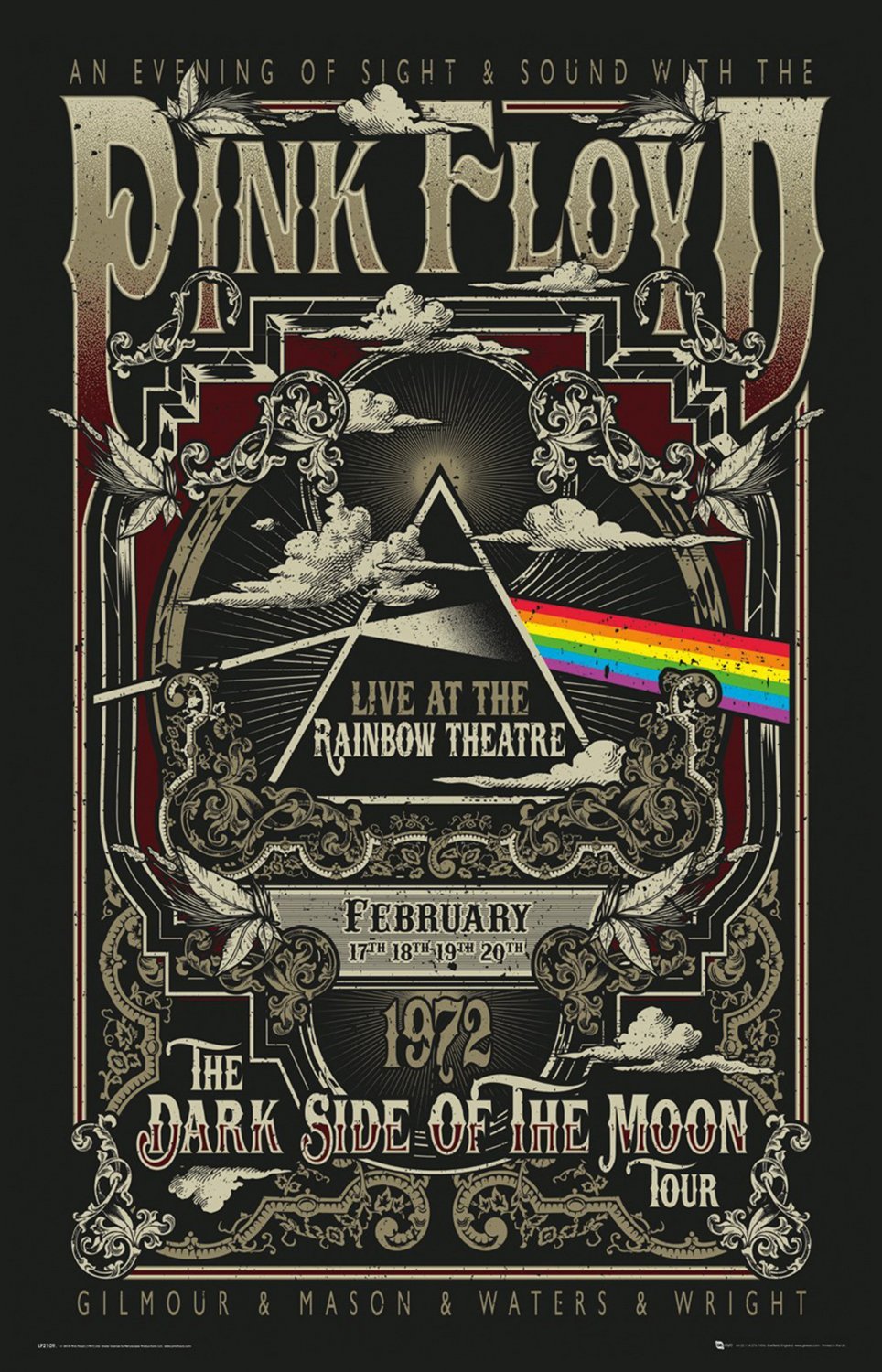 Pink Floyd the Dark Side of The Moon Concert 18x28 inches Canvas Print