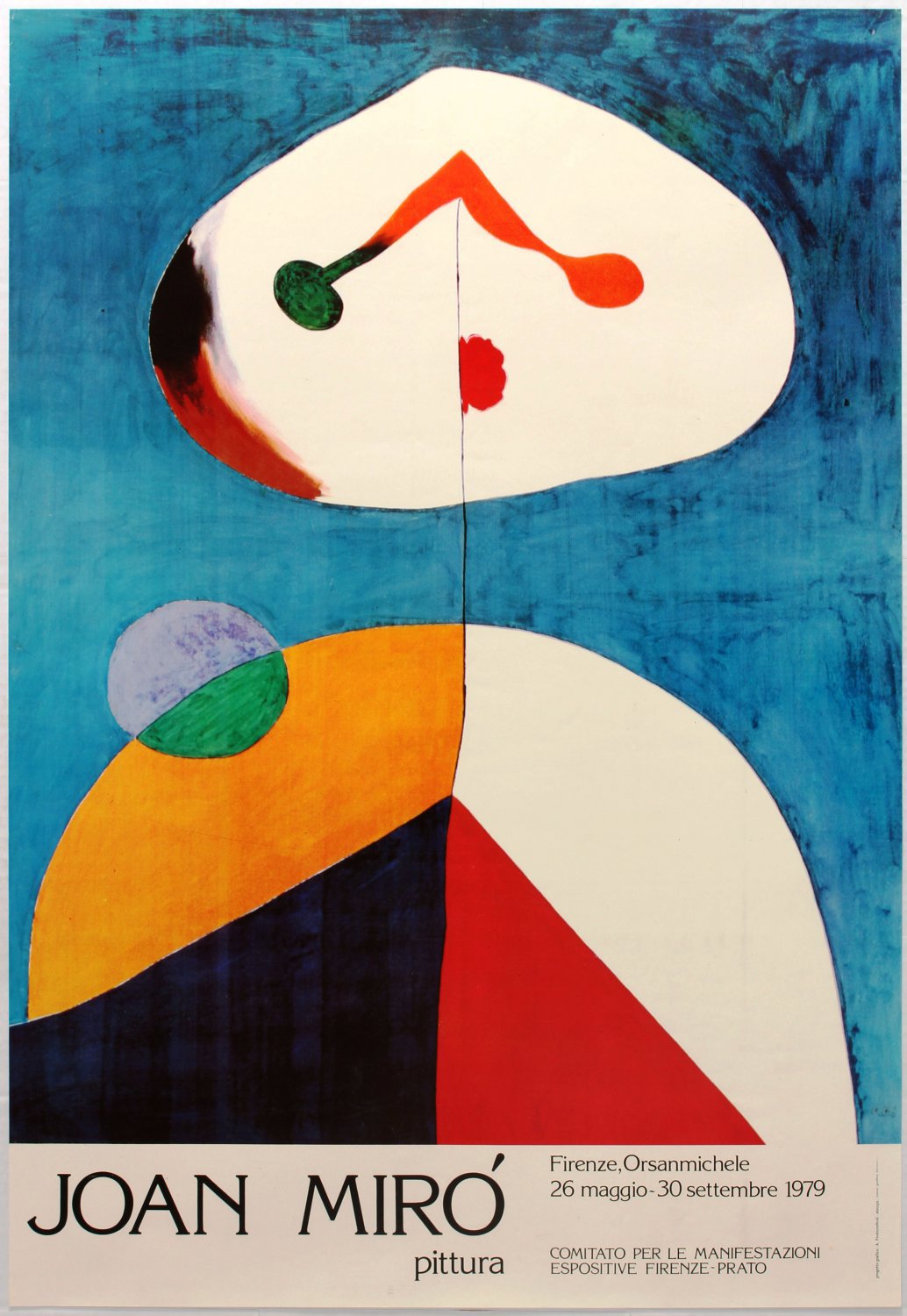 Joan Miro Pittura Firenze Orsanmichele 18x28 inches Canvas Print