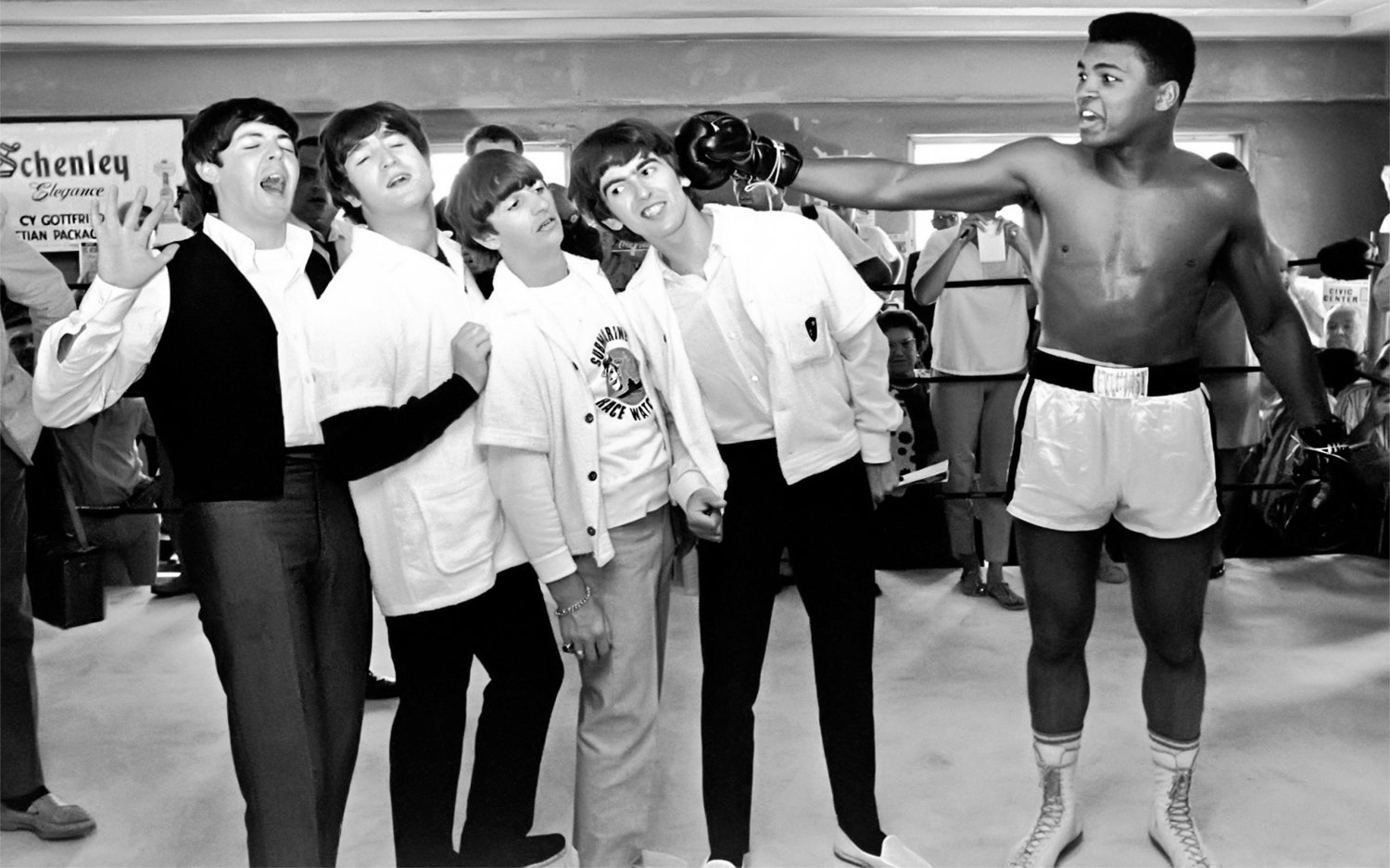 Muhammad Ali The Beatles 13x19 inches Poster Print