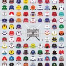 A Visual Compendium of Hockey Jerseys Chart   18x28 inches Canvas Print