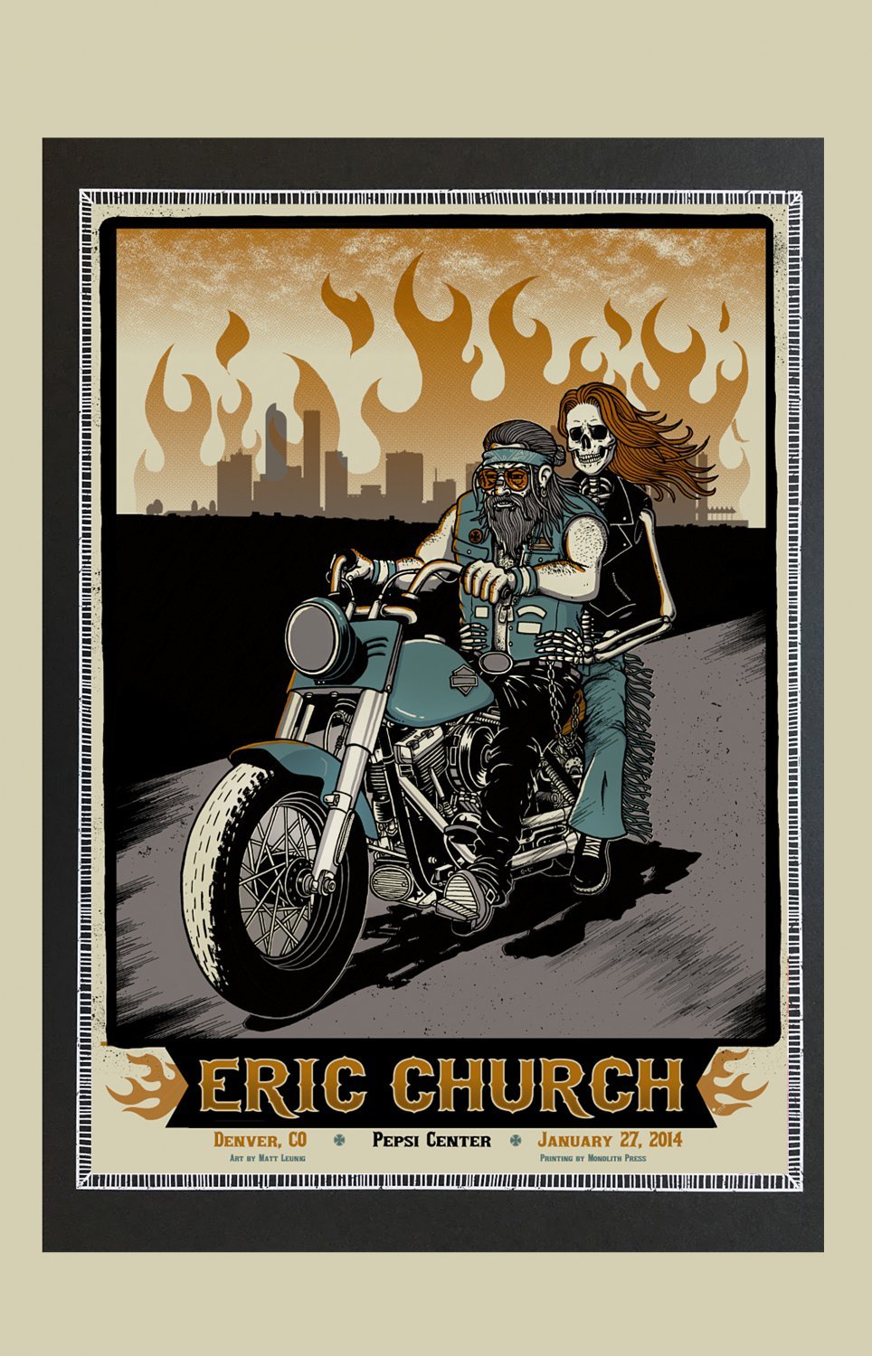Eric Church Concert Tour 13x19 inches Poster Print