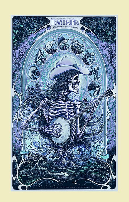 The Avett Brothers Concert 13x19 inches Poster Print