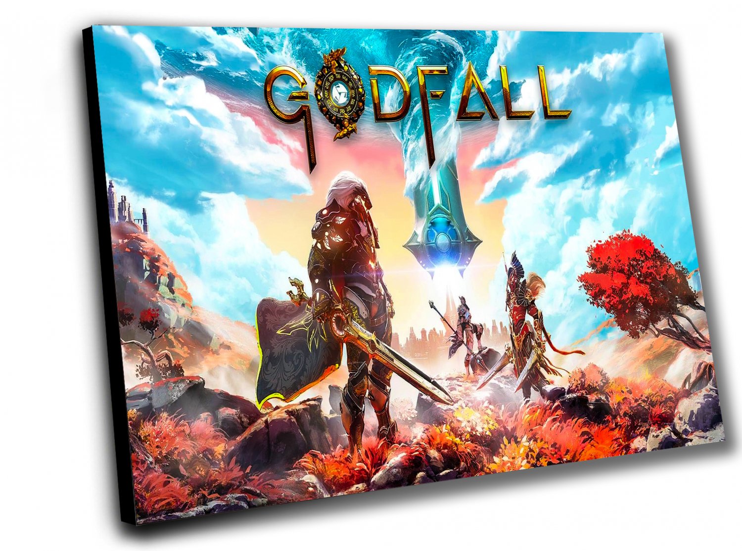 Godfall  14x20 inches Stretched Canvas