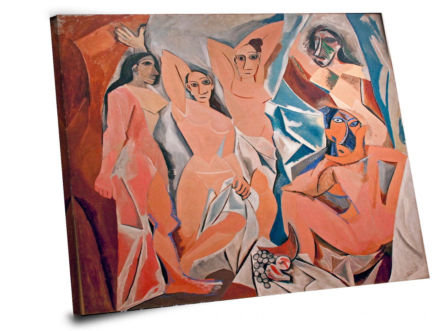 Pablo Picasso, Les Demoiselles d'Avignon 18"x18" (45cm/45cm) Stretched Canvas