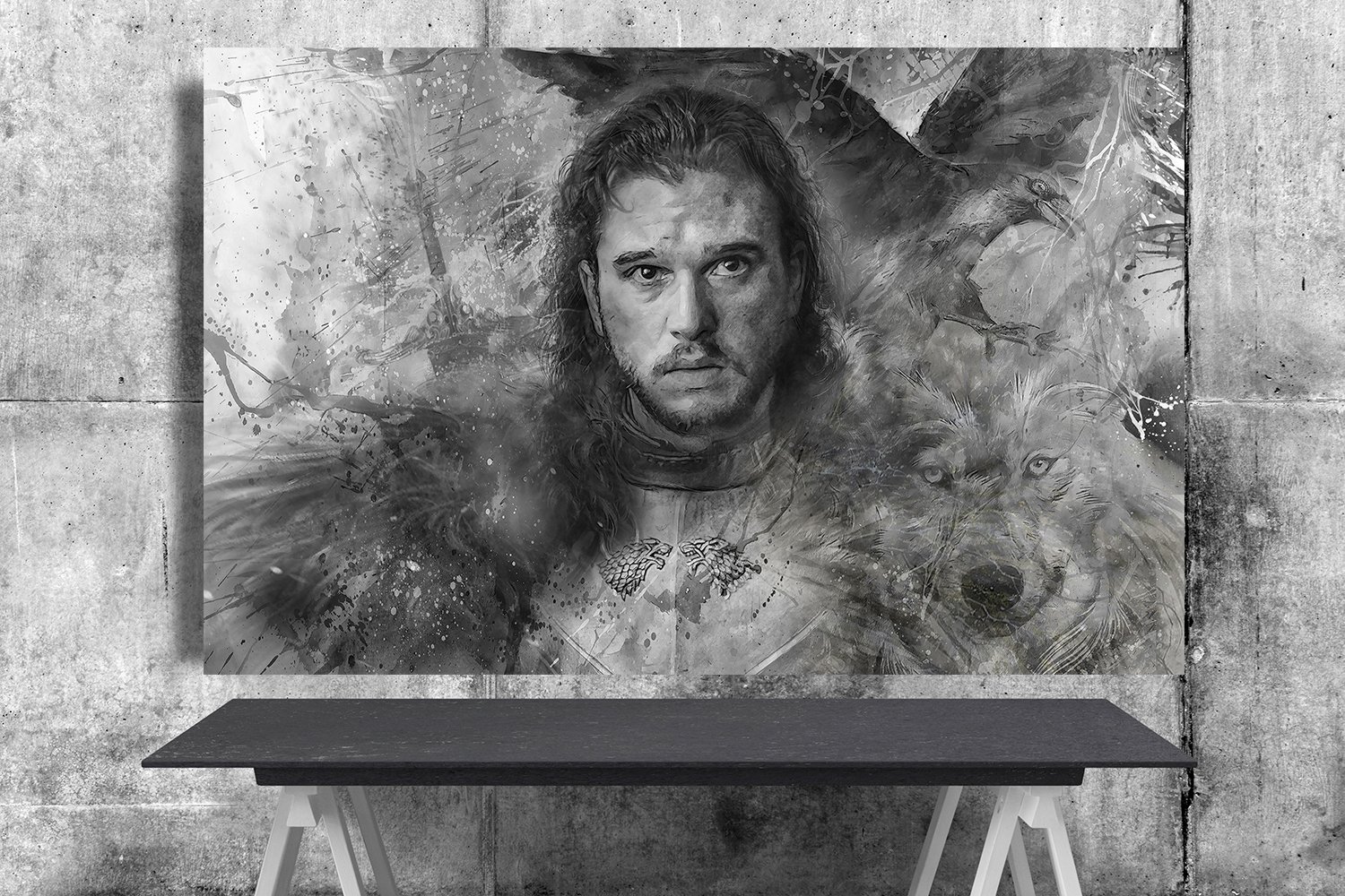 Game of Thrones,Jon Snow 18x28 inches Canvas Print