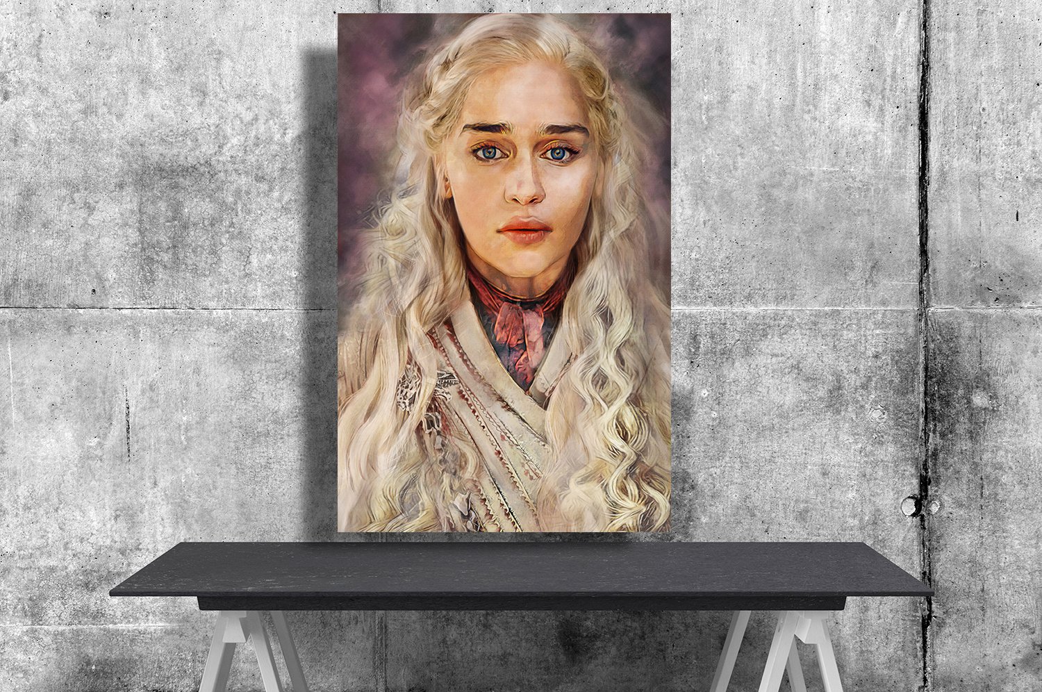 Game of Thrones, Daenerys Targaryen, Emilia Clarke 18x28 inches Canvas Print