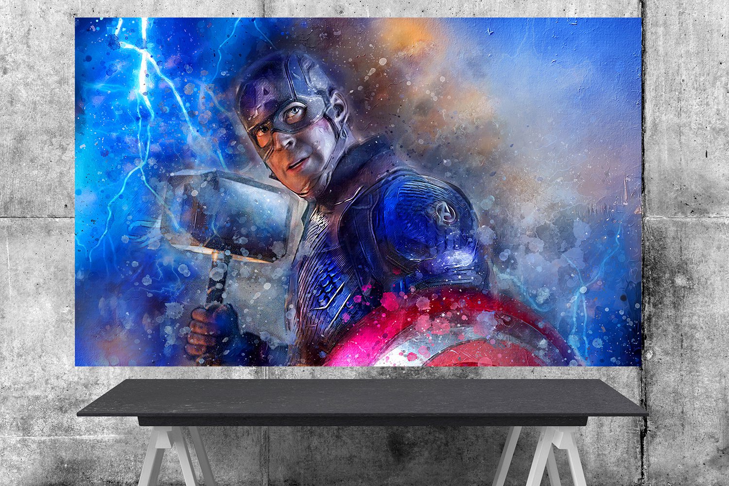 Captain America, Avengers Endgame, Chris Evans, Steve Rogers 18x24 inches Poster Print