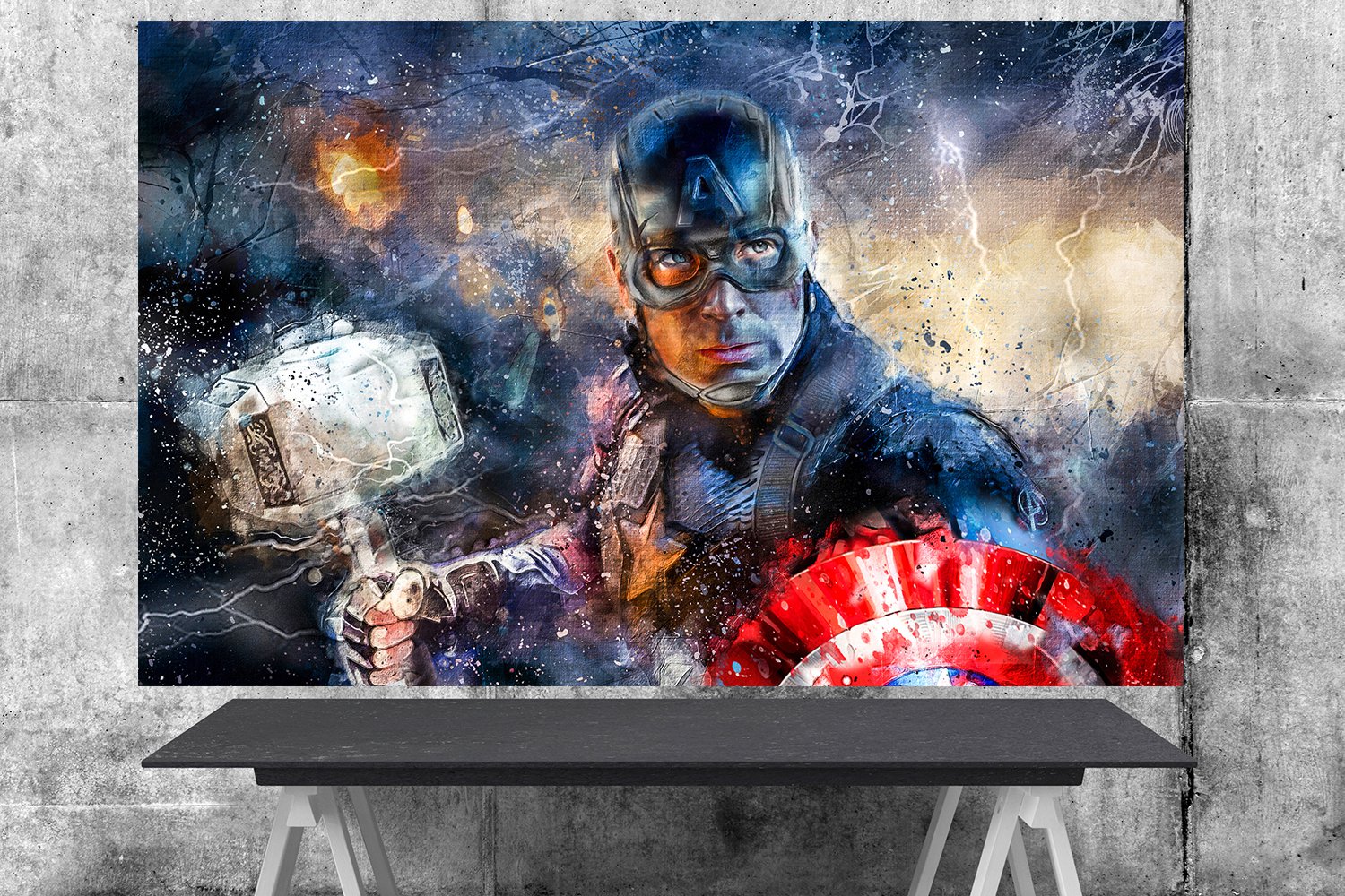 Captain America, Avengers Endgame, Chris Evans, Steve Rogers 18x24 inches Poster Print