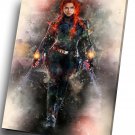 Black Widow, Natasha Romanoff, Scarlett Johansson  16x24 inches Stretched Canvas