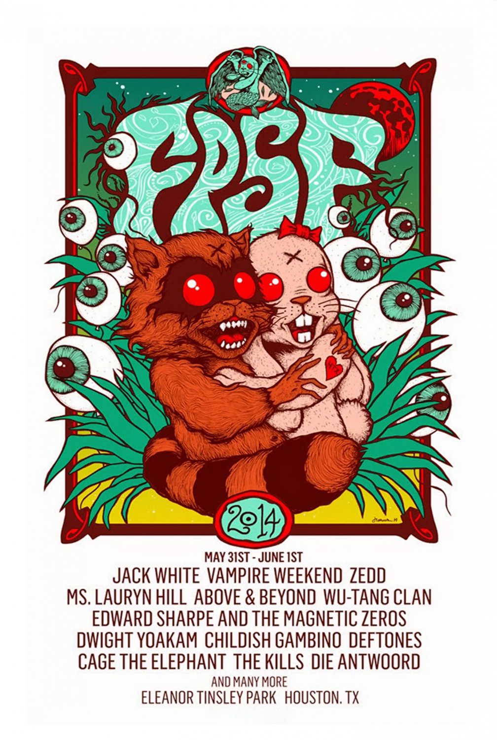 Free Press Summer Fest 18x28 inches Poster Print