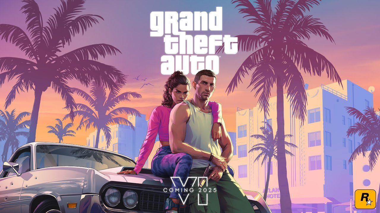 Grand Theft Auto VI GTA 6 Lucia and Jason 24x35 inches Canvas Print