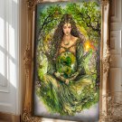 Gaia  Greek Goddess  13x19 inches Poster Print