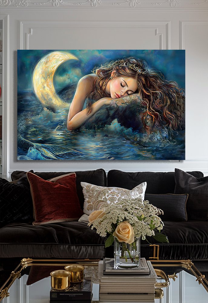 Mermaid, Siren, fantastic art   18"x28" (45cm/70cm) Poster Print