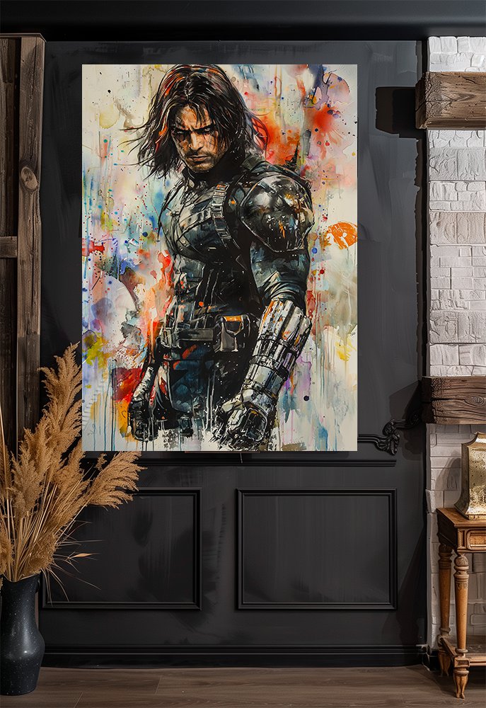 Winter soldier  18"x28" (45cm/70cm) Poster Print