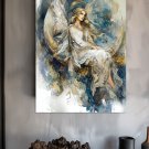Selene Greek goddess  13x19 inches Poster Print