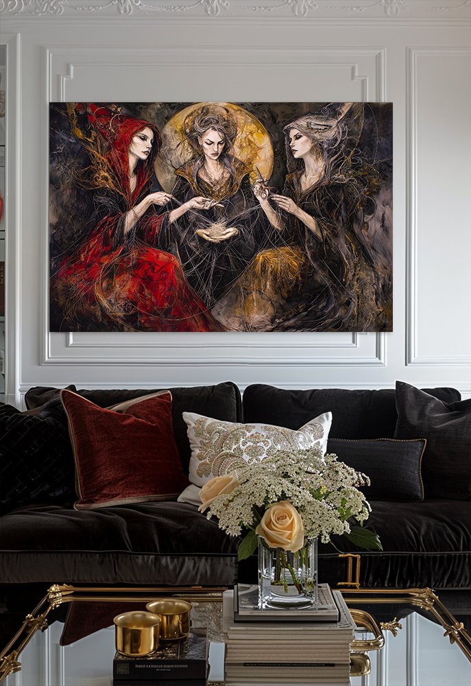 The Three Norns Norse Mythology 13x19 inches Poster Print