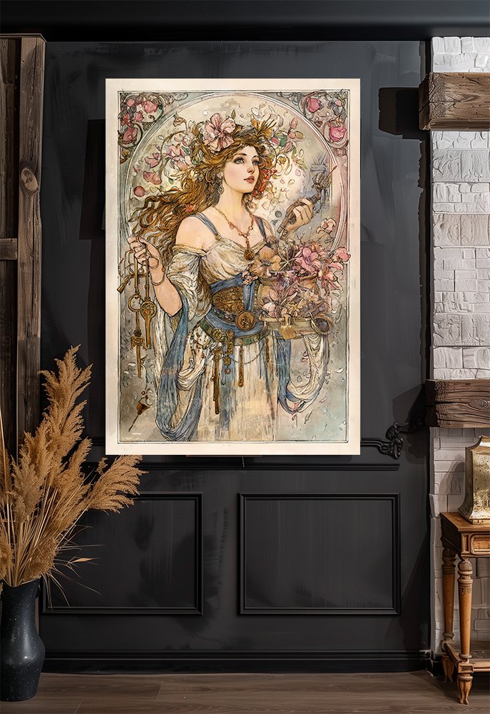 Frigg Norse goddess  18"x28" (45cm/70cm) Poster Print